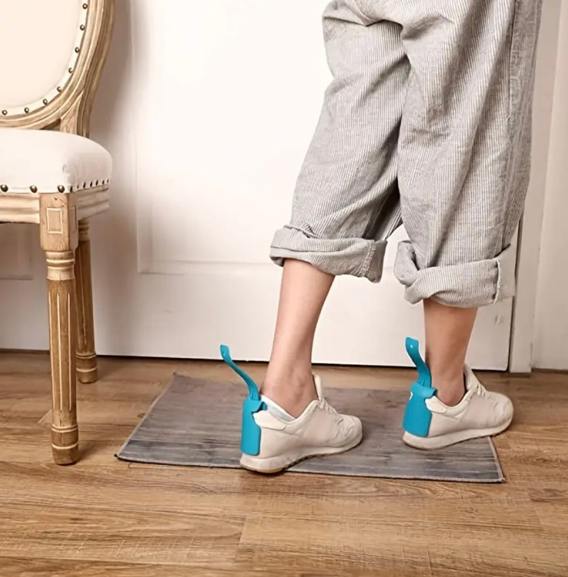 6x Lazy Shoe Helper | Shoe Horn Plastic Easy Clip On Heel Handled | UK