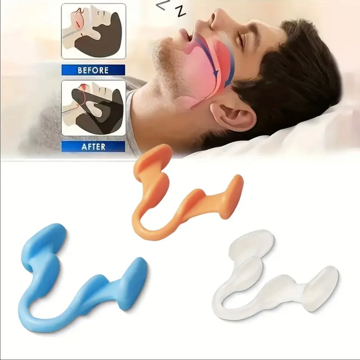Silicone Sleeping Aid - Snore Relief Clip & Expander for Home Health Improvement