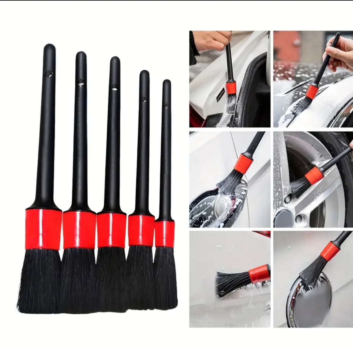 5 PCS CAR/ TRUCK DETAIL BRUSH SET