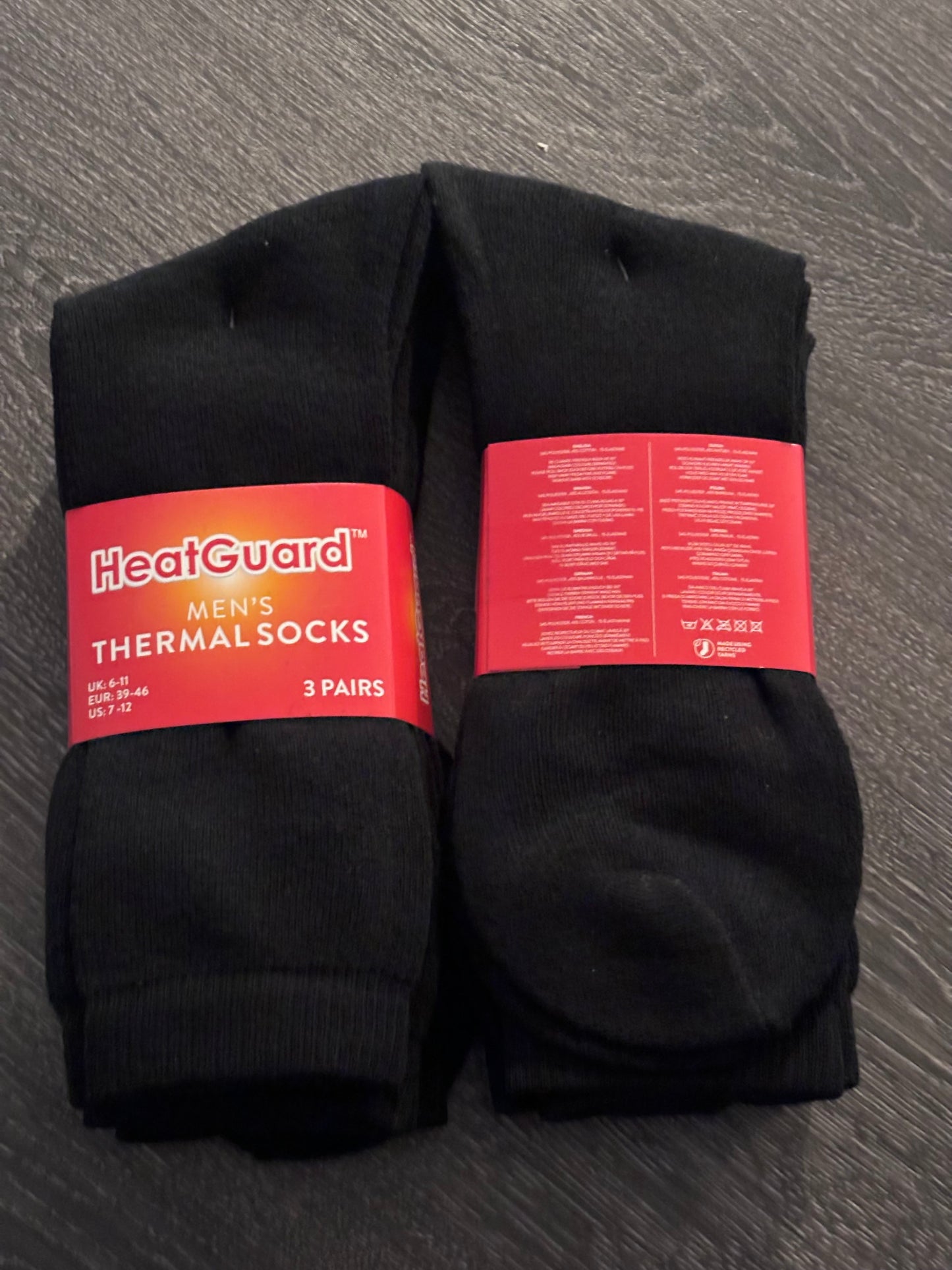 Men’s Themral Socks (3 Pairs) 6-11 Heat Guard - Best for Men's Footwear Menswear