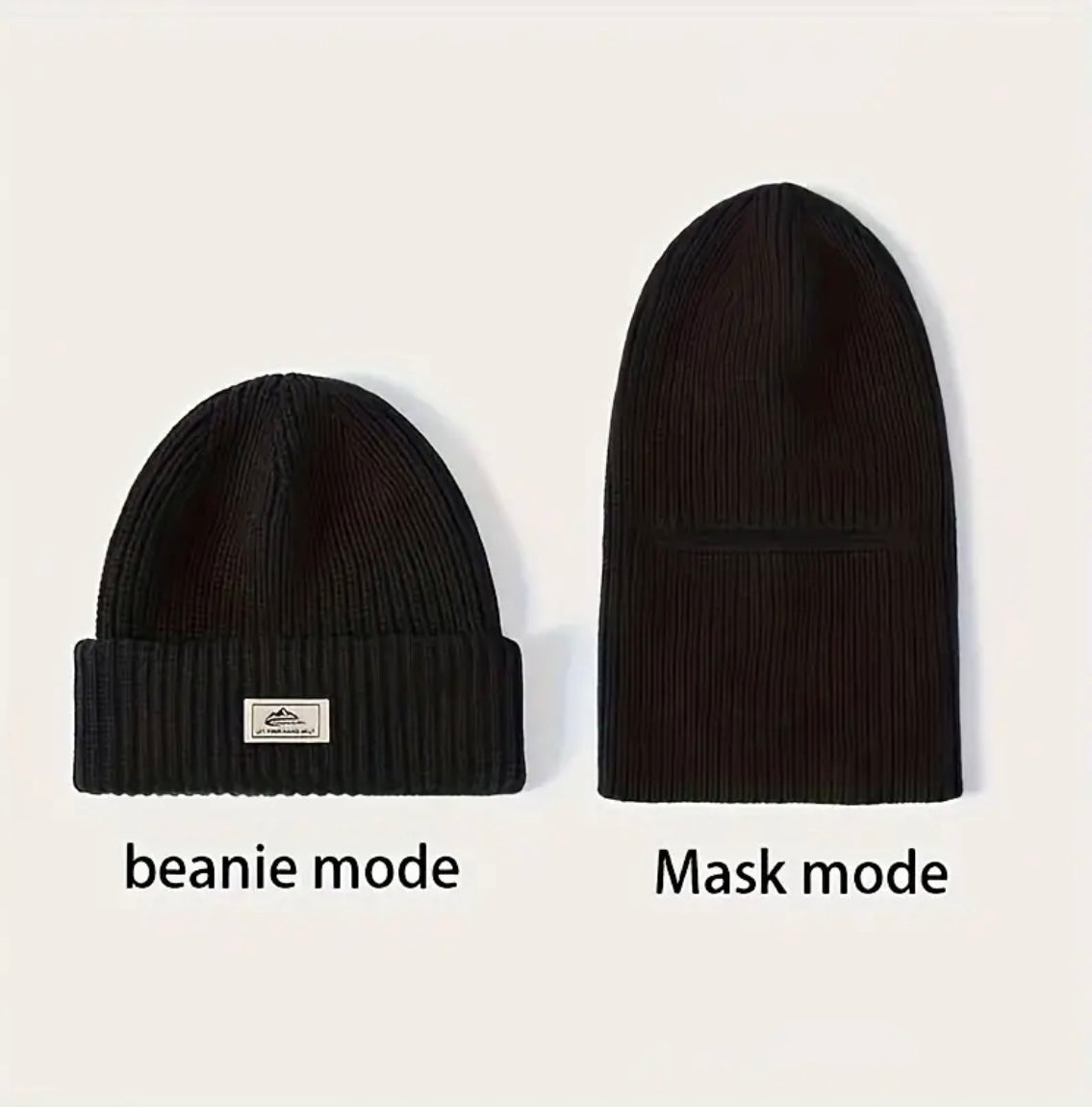 Thermal Knit Balaclava,Wind Proof, 2 In 1 Hat/face Protector ,Great For Outdoor