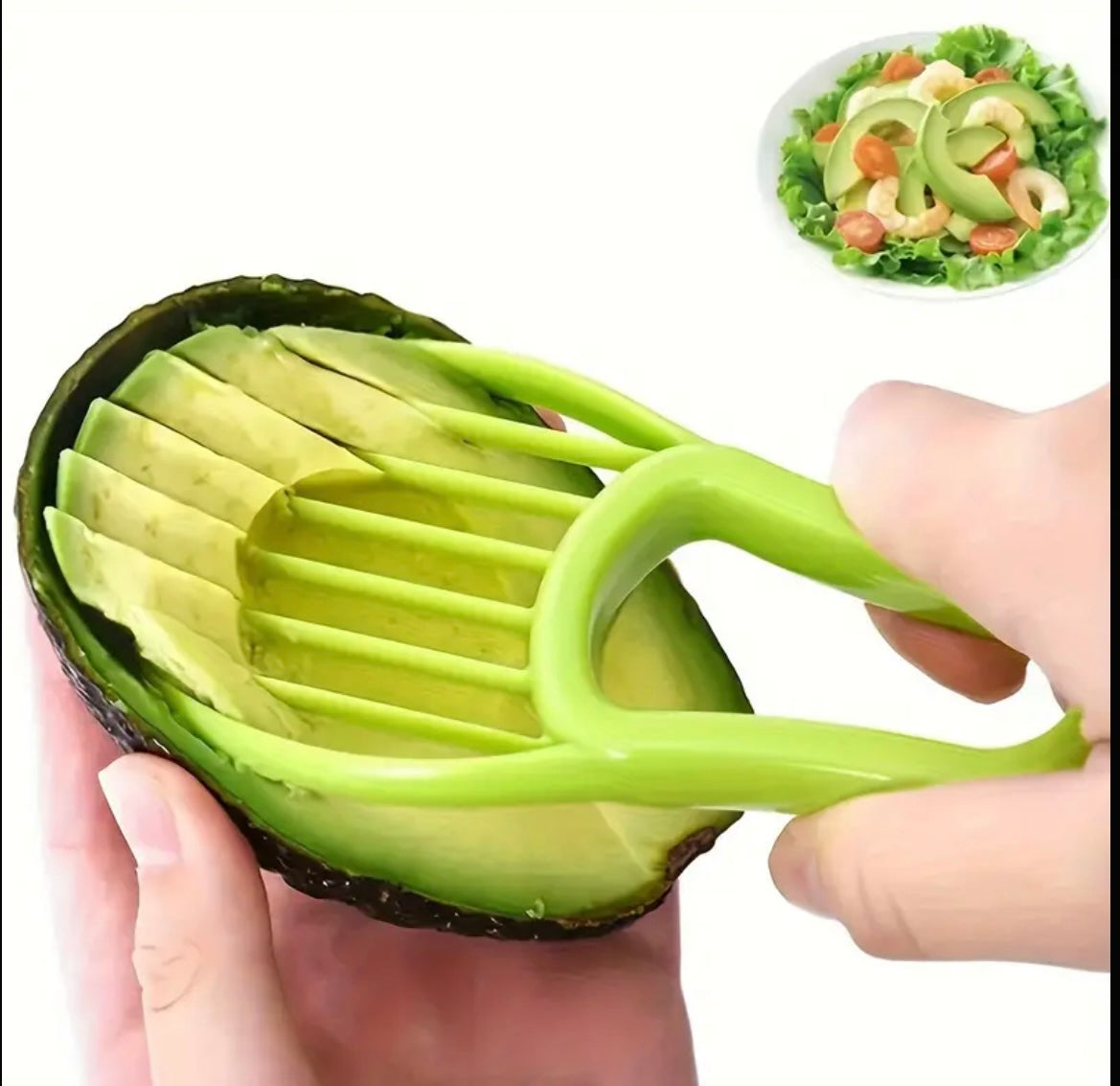 2 in 1 Avocado Cutter Fruit Slicer Peeler Easy Scoop Tool Kitchen Food Safe