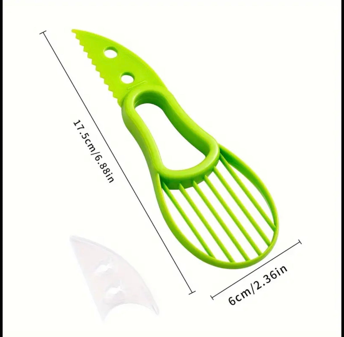 2 in 1 Avocado Cutter Fruit Slicer Peeler Easy Scoop Tool Kitchen Food Safe