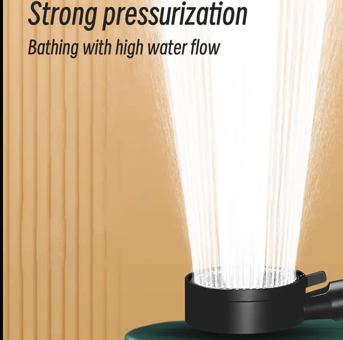 High pressure shower head/ 3 Settings , Easy Fit