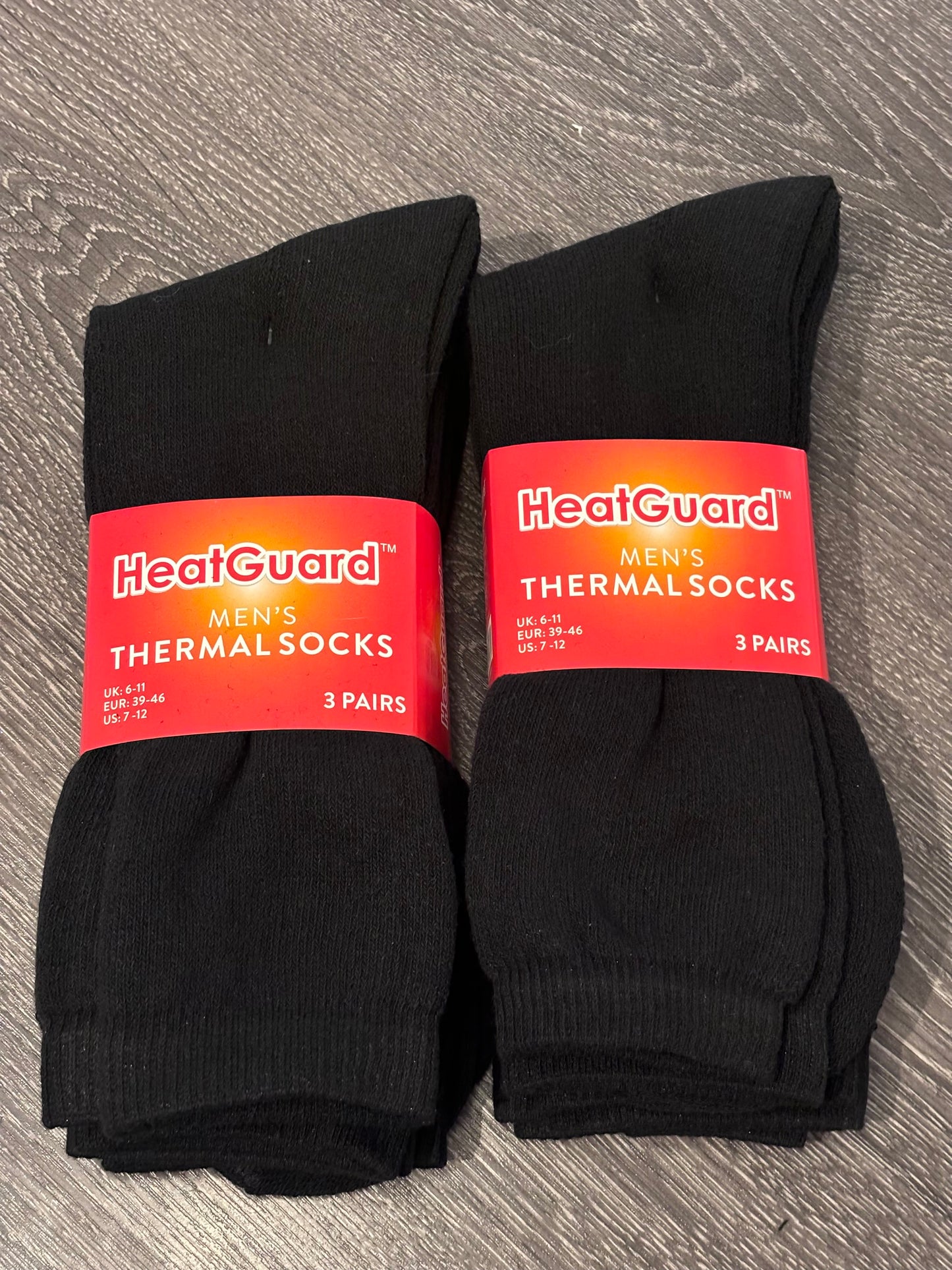 Men’s Themral Socks (3 Pairs) 6-11 Heat Guard - Best for Men's Footwear Menswear