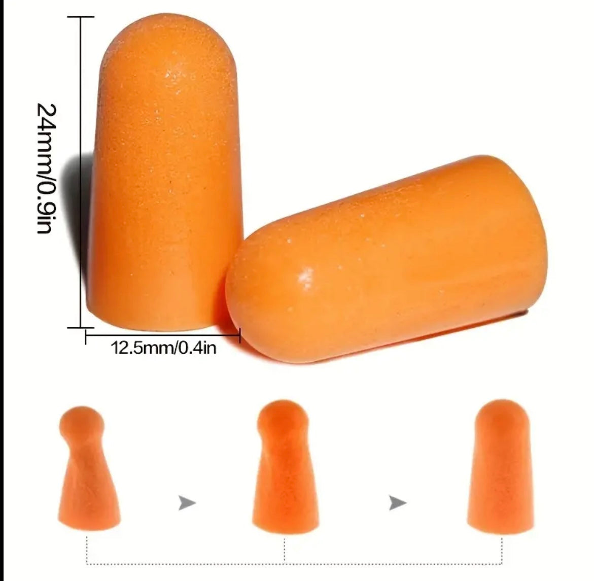 Soft Foam Ear Plugs X10, Working Sleep Snoring Noise Cancelling Motorcycle