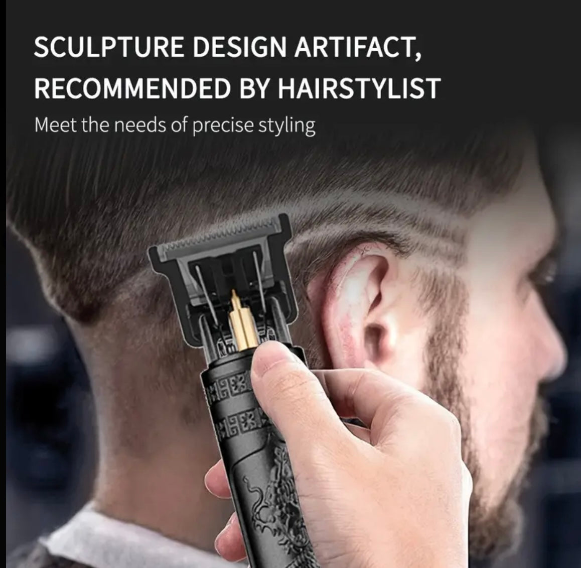 Electric Hair Clipper For Men, Retro Professional Trimmer With USB Charging