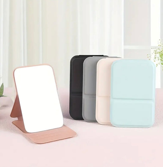 Portable Make Up Mirror - Pocket Size Folding Mirror for Cosmetics - Makeup