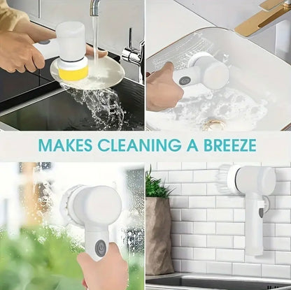 5 in 1 Electric Rotating Cleaner-Handheld Multi Purpose Cleaner,Wireless,EasyUse