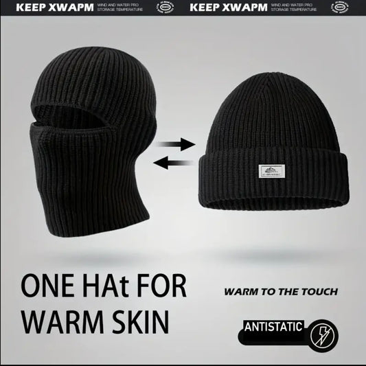 Thermal Knit Balaclava,Wind Proof, 2 In 1 Hat/face Protector ,Great For Outdoor