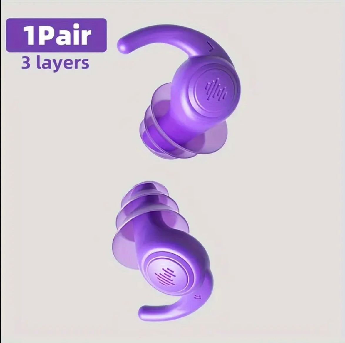 Loop Earplugs Noise Cancelling Soft Reusable 3 Layer Earplug for Sleep /Work
