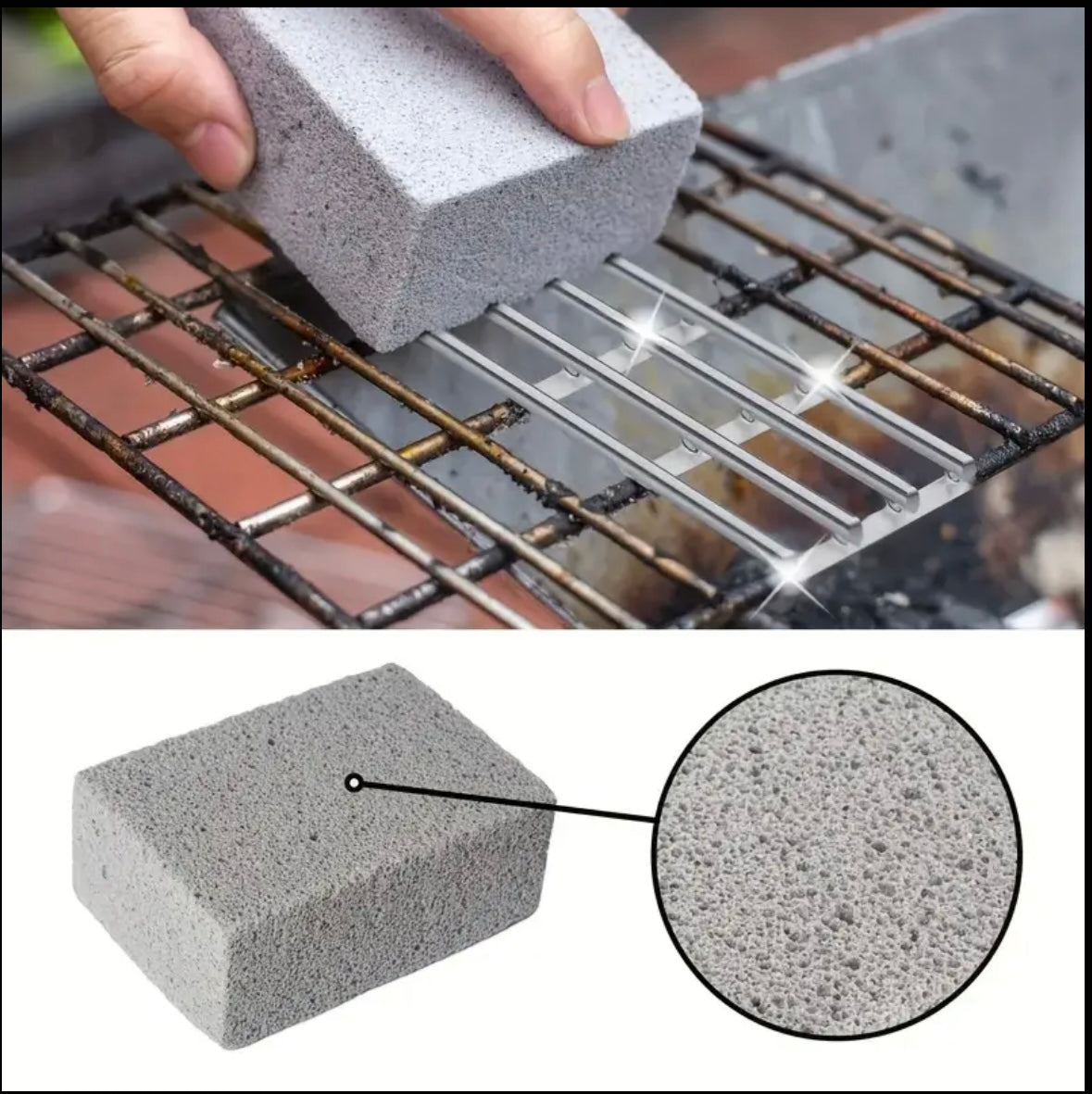Magic BBQ Grill Cleaning Brick,Portable And No Power Needed , Essential Cooking