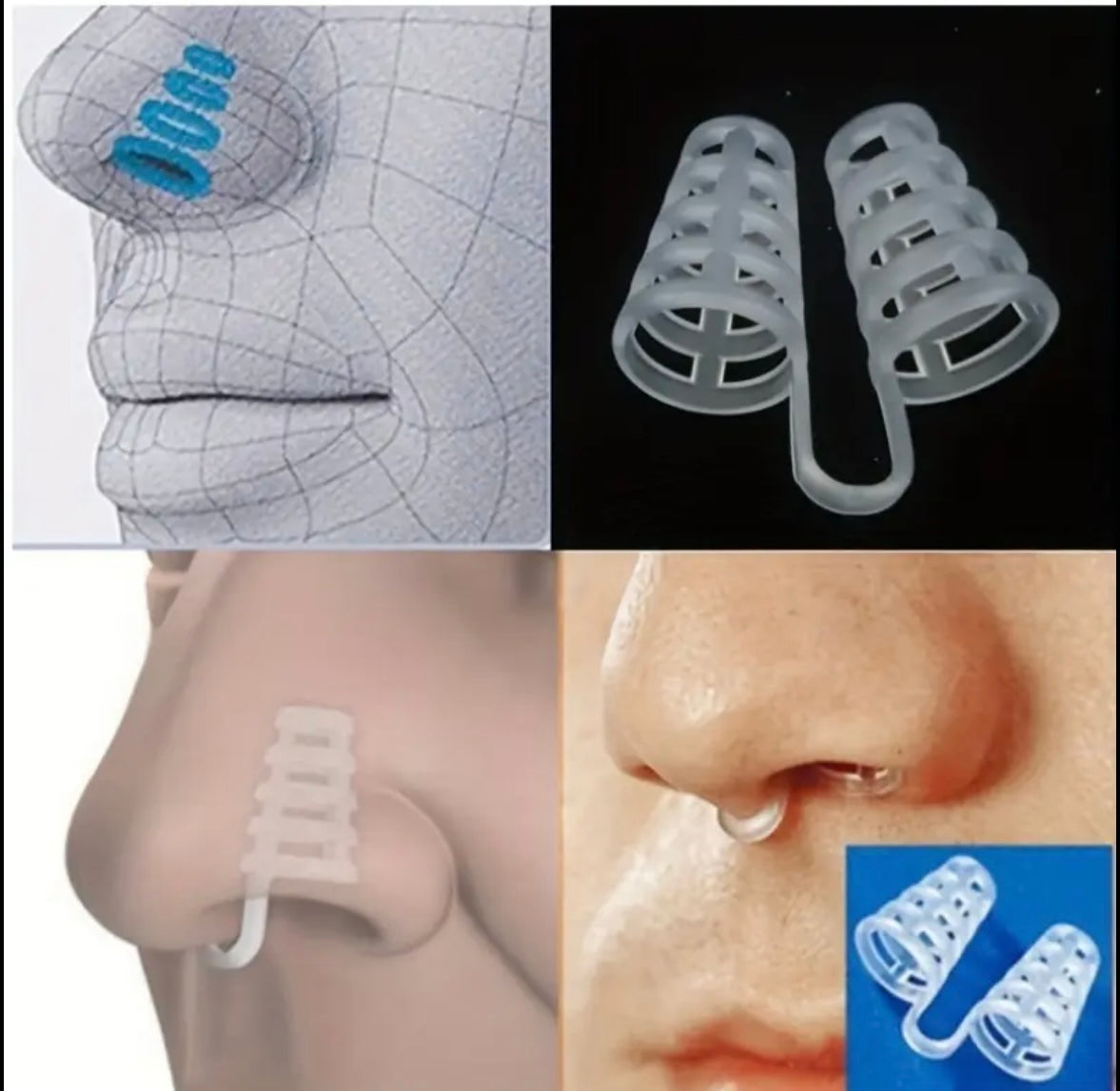 10x Anti Snore Nose Clip Stop Snoring Stopper Device Sleep Aids Cones Vent
