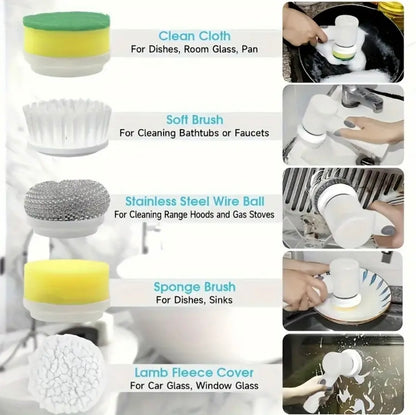 5 in 1 Electric Rotating Cleaner-Handheld Multi Purpose Cleaner,Wireless,EasyUse