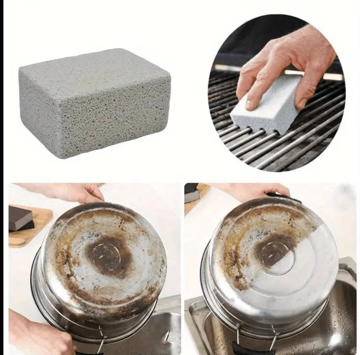 Magic BBQ Grill Cleaning Brick,Portable And No Power Needed , Essential Cooking