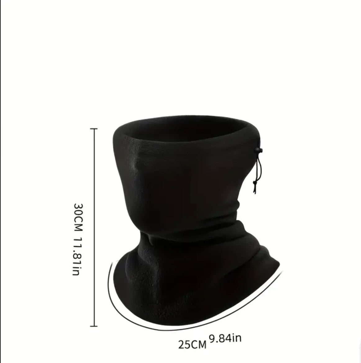Snood Neck Warmer Scarf, Thick Fleece Thermal Windproof Mask All Weathers