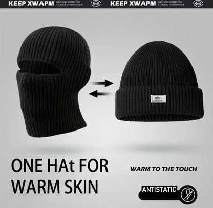 Thermal Knit Balaclava,Wind Proof, 2 In 1 Hat/face Protector ,Great For Outdoor