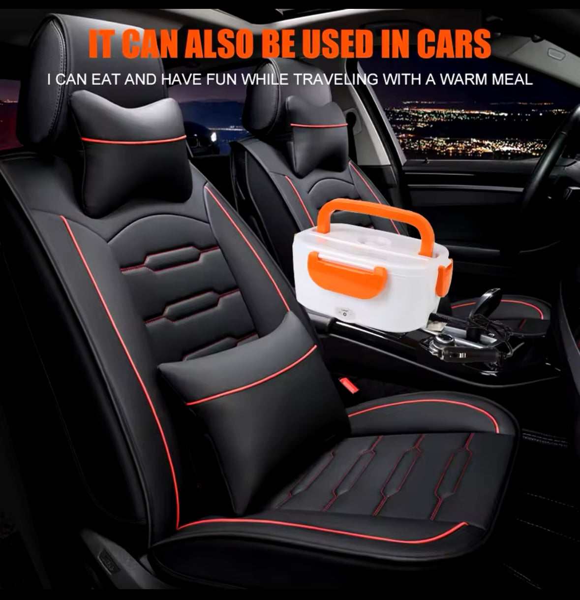 Electric Lunch Box 40W/1.10L, Food Warmer Portable Food Heater for Car/office UK