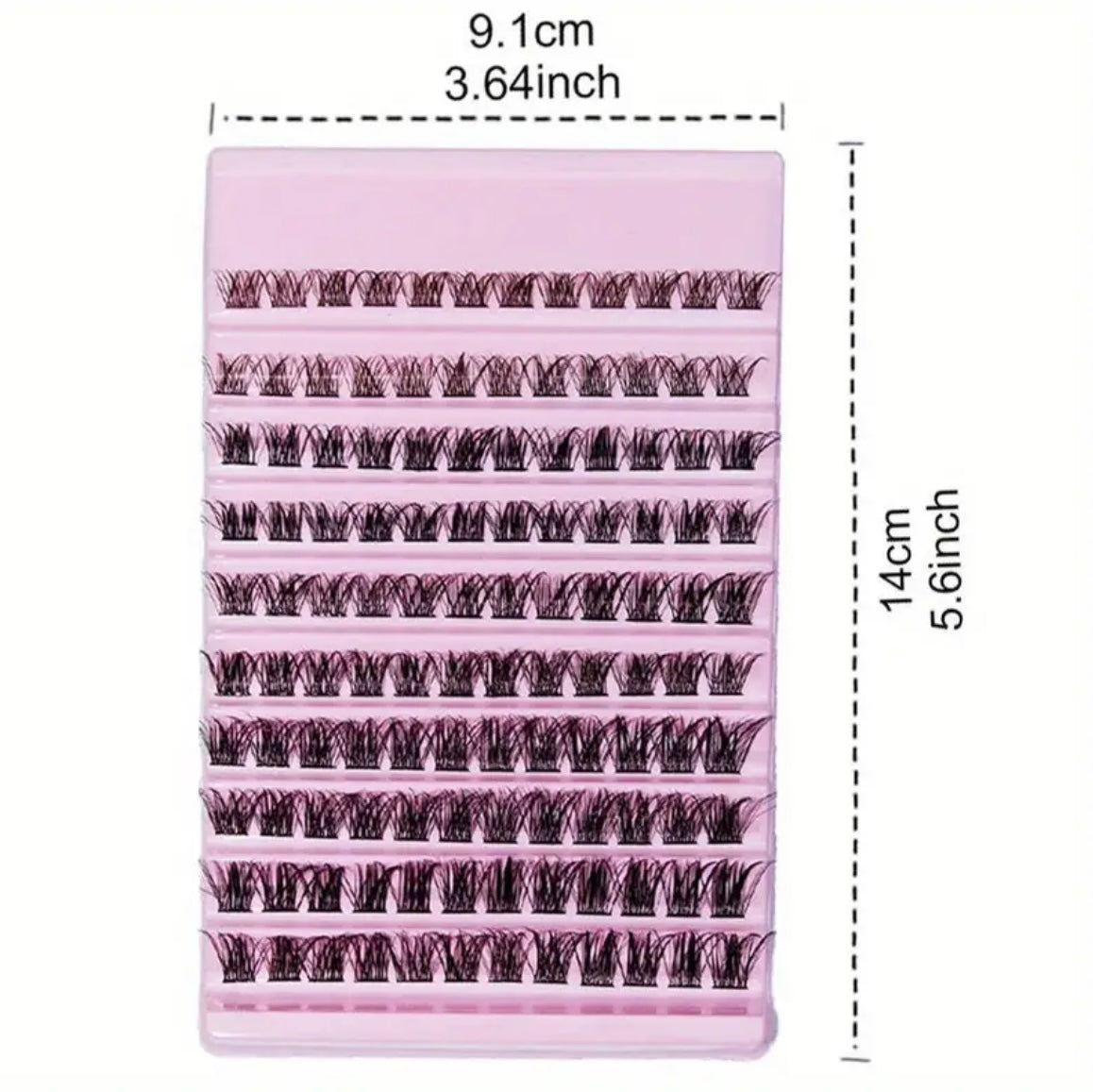 Lash Cluster 120x Natural False Eyelash Extensions 8-16mm for Makeup - Eyelashes
