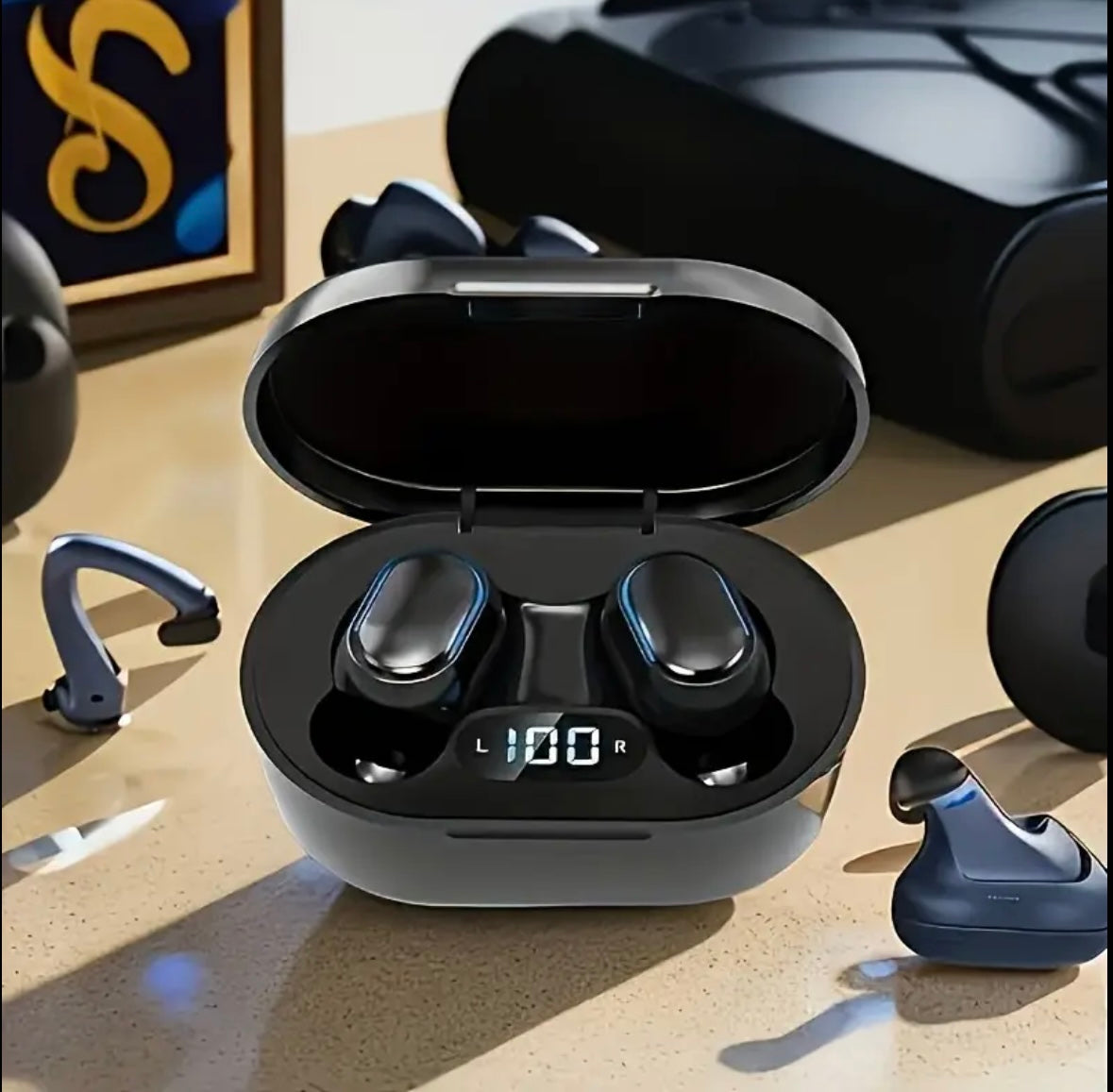 Wireless Bluetooth Headphones Earphones Earbuds In-Ear Pods For All Devices