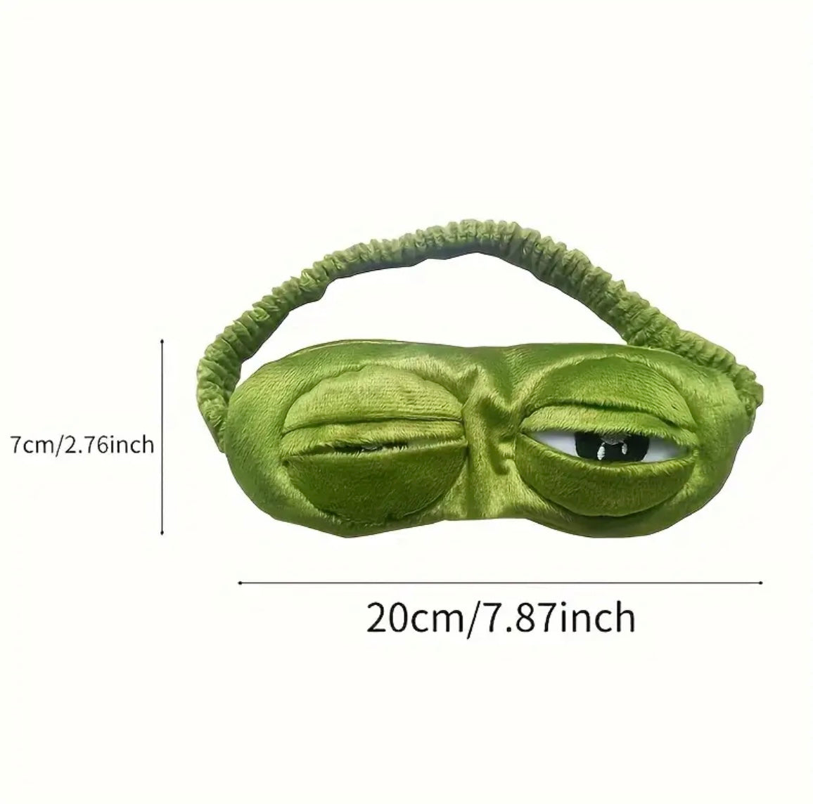 Fun Frog ,Sleep Eye Mask Cartoon Animal Soft Eye Mask Travel Camping Kids