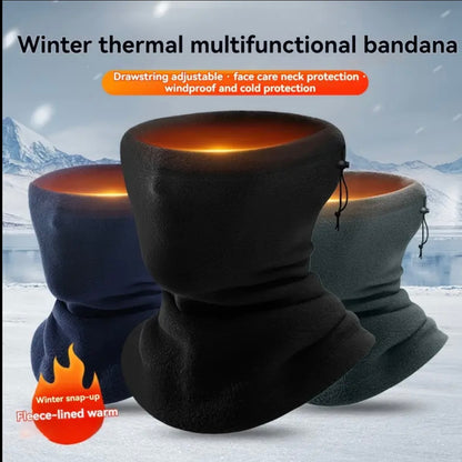 Snood Neck Warmer Scarf, Thick Fleece Thermal Windproof Mask All Weathers