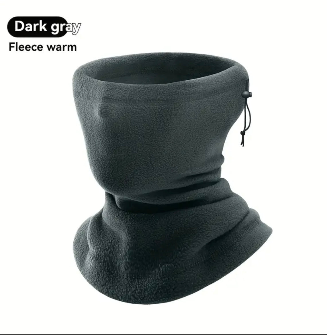 Snood Neck Warmer Scarf, Thick Fleece Thermal Windproof Mask All Weathers