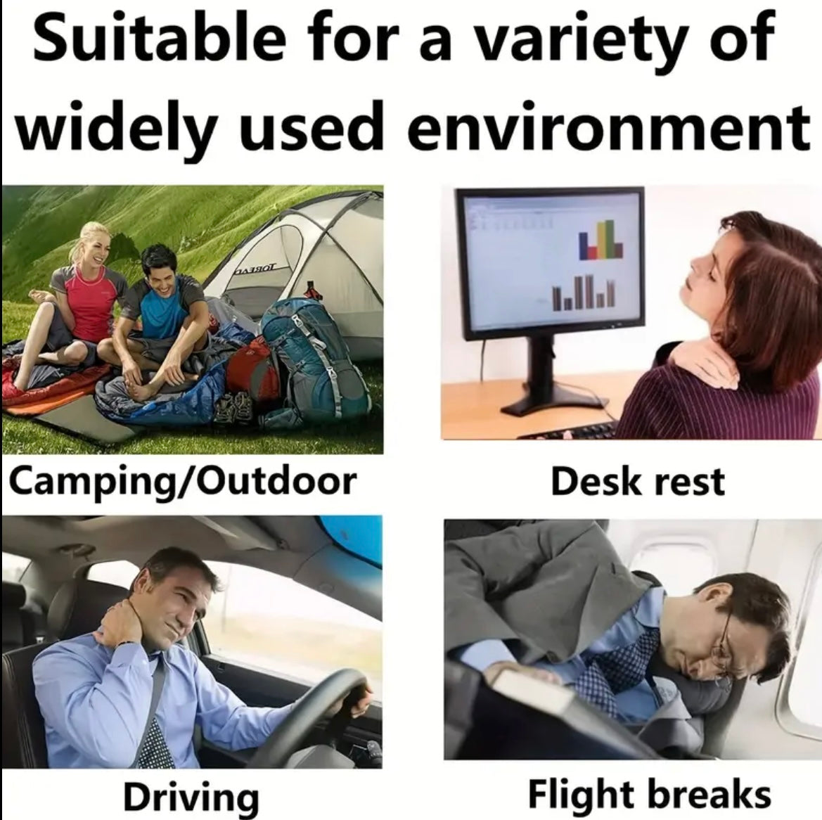 Inflatable Travel Pillow, Small Square Flocking Fabric Air Pillow For Travel 1pc