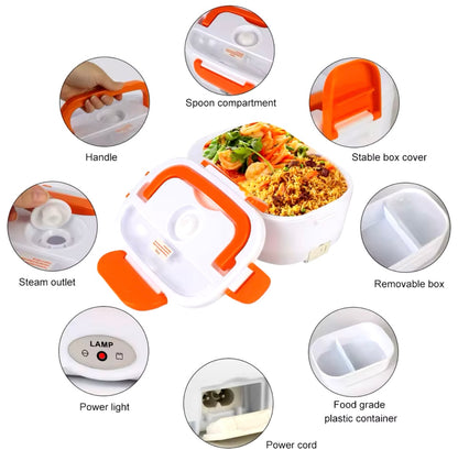Electric Lunch Box 40W/1.10L, Food Warmer Portable Food Heater for Car/office UK
