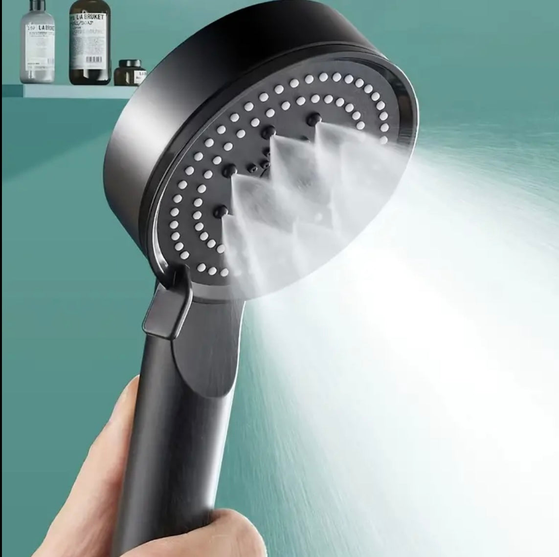 High  pressure shower head/ 3 Settings , Easy Fit