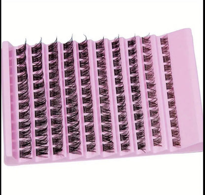 Lash Cluster 120x Natural False Eyelash Extensions 8-16mm for Makeup - Eyelashes