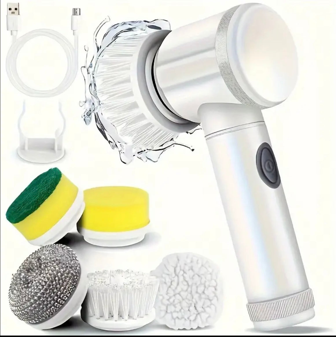 5 in 1 Electric Rotating Cleaner-Handheld Multi Purpose Cleaner,Wireless,EasyUse