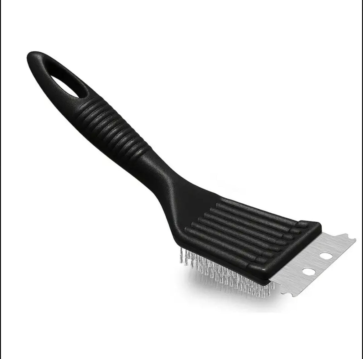 Wire Brush Barbecue Grill Cleaning Utensil with Scraper Must Need for BBQS