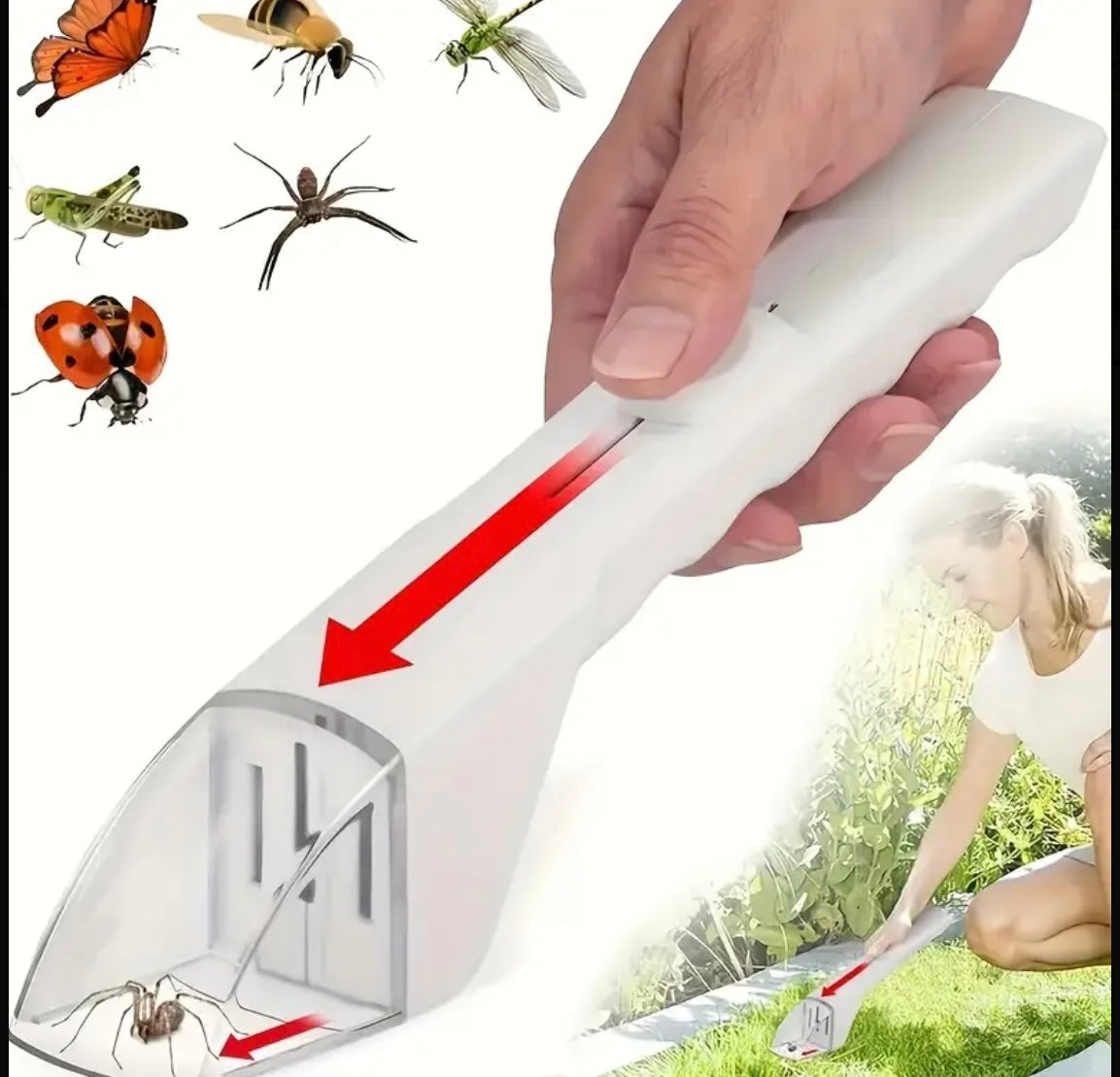 Handheld Insect Trap And Release Device,Super Eco-friendly, Insect Catcher