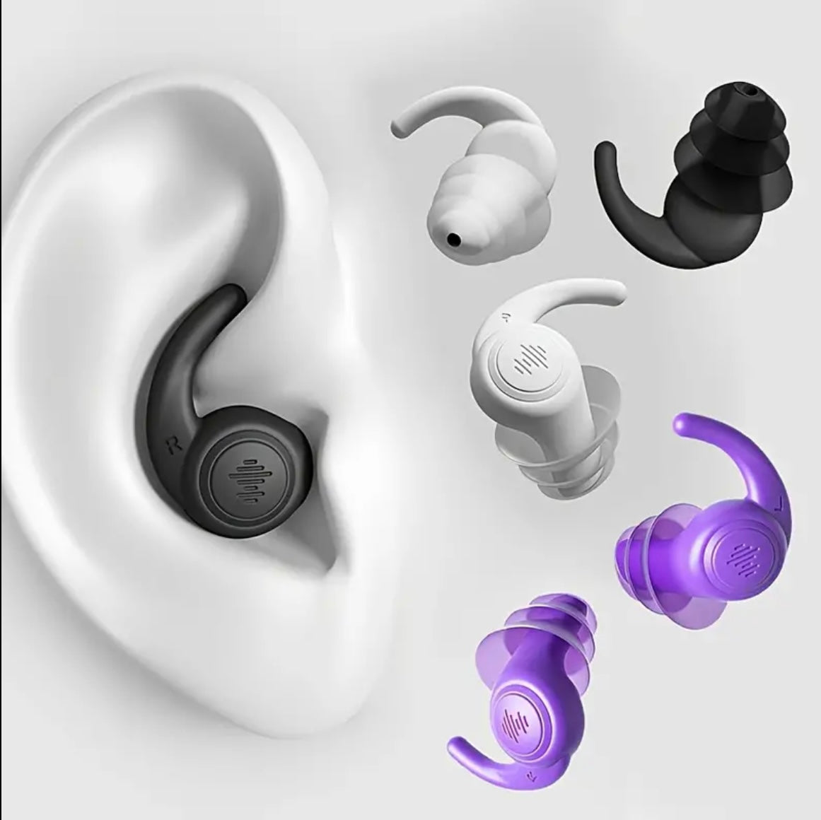 Loop Earplugs Noise Cancelling Soft Reusable 3 Layer Earplug for Sleep /Work