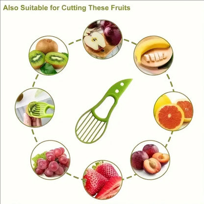 2 in 1 Avocado Cutter Fruit Slicer Peeler Easy Scoop Tool Kitchen Food Safe