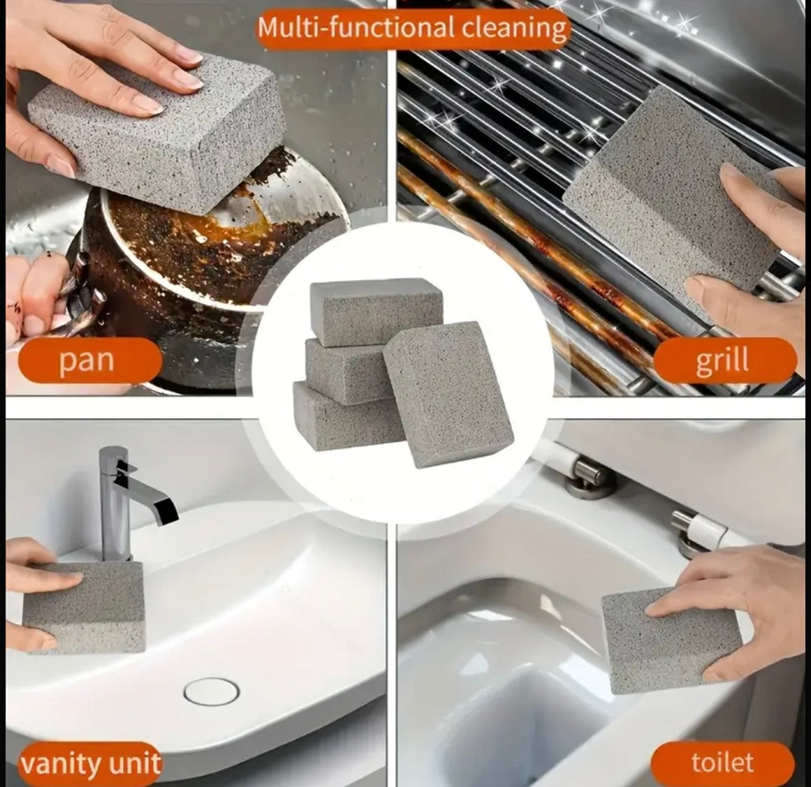 Magic BBQ Grill Cleaning Brick,Portable And No Power Needed , Essential Cooking